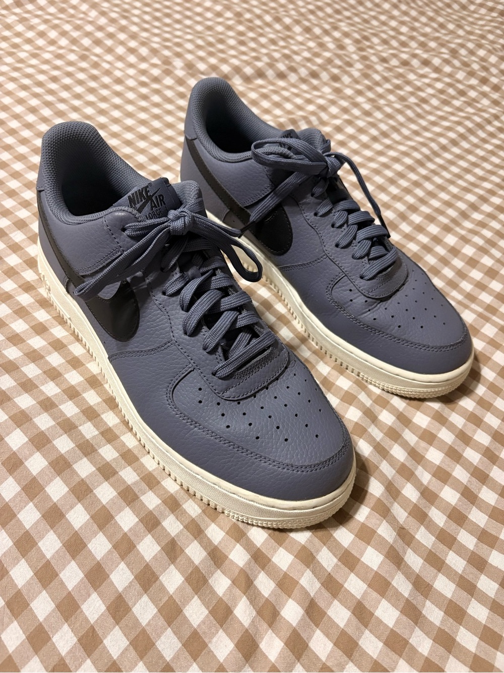 Nike Air Force 1 Low — Slate Blue with Black Swoosh